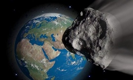 Foto de um asteroide em direção à Terra