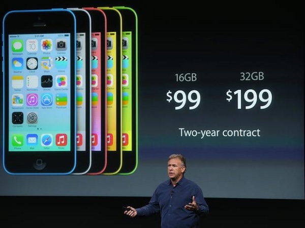 iPhone 5C nas cores azul, rosa, amarelo e verde