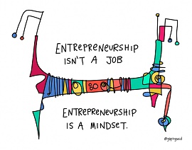Ilustração de empreendedorismo