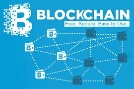 Logo do Blockchain com slogan