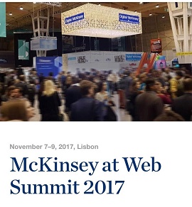 Foto da McKinsey at Web Summit 2017