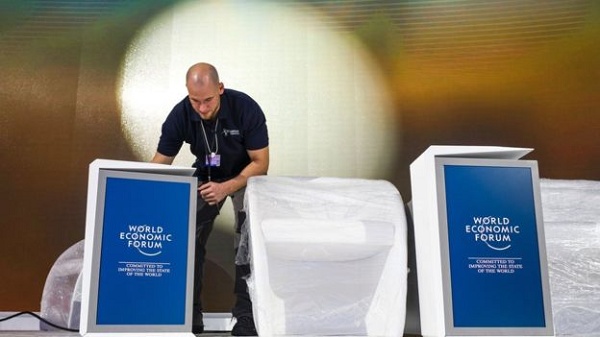 Foto do Fórum Mundial de Davos