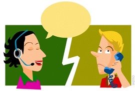 desenho de uma situação de telemarketing