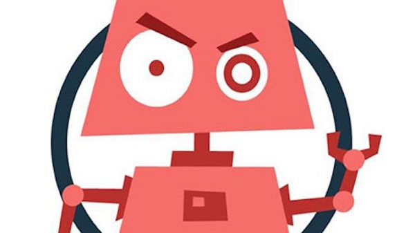 Ilustração de um bot do mal.
