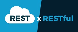 Ilustração com as palavras RESTful vs REST
