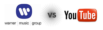 logo da warner music versus logo do youtube