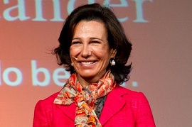 Foto de Ana Botin, presidente do Santander
