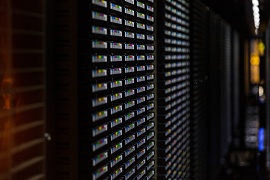 Foto de um dos datacenters da TIM