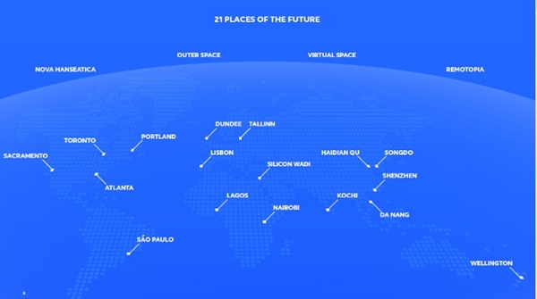 Nomes das cidades do futuro
