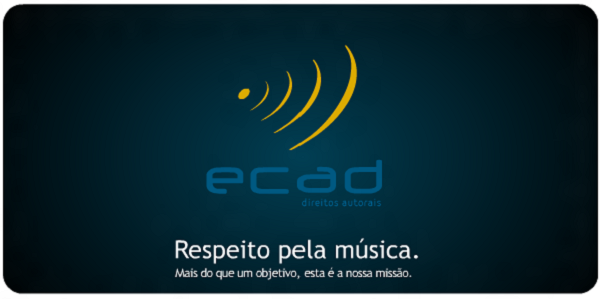 Logo do Ecad, que protege os direitos autorais e distribuição de música
